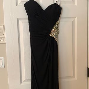 La femme Black Prom Dress